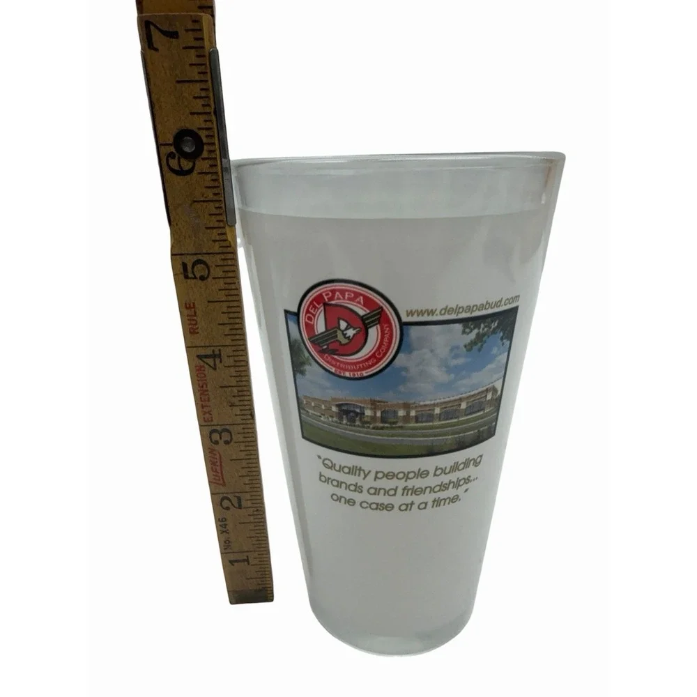 2- Budweiser Pint 16 oz Beer‎ Glass Anheuser Busch Eagle A Logo